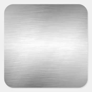 Brushed Metal Look Stickers by MetalShop at Zazzle