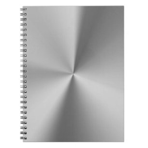 Brushed metal notebook