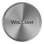 Brushed Metal Personalized Name Golf Ball Marker at Zazzle