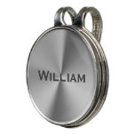 Brushed Metal Personalized Name Golf Hat Clip at Zazzle