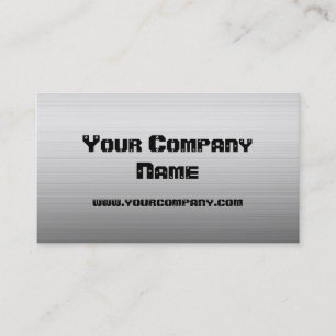 Brushed Metal Plate Business Cards
