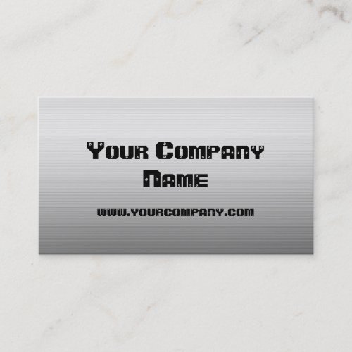Brushed Metal Plate Business Cards