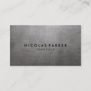 Brushed Metal Texture Business Card