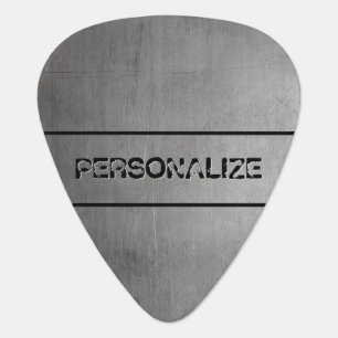 Brushed Metal Texture Guitar Pick