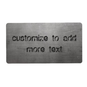 Brushed Metal Texture Label