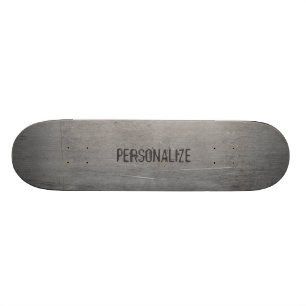 Brushed Metal Texture Skateboard Deck