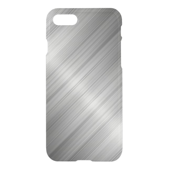 Brushed Metal Texture Uncommon iPhone Case (Back)