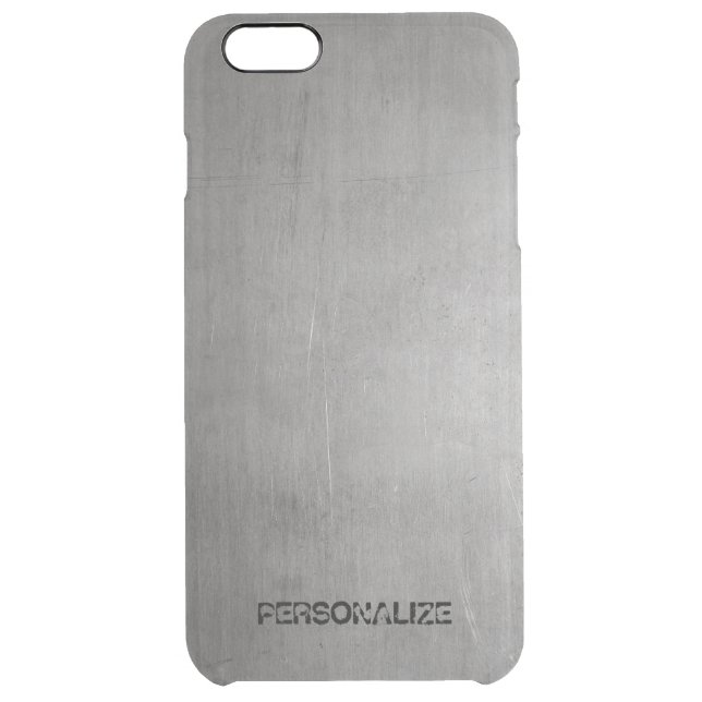 Brushed Metal Texture Uncommon iPhone Case (Back)
