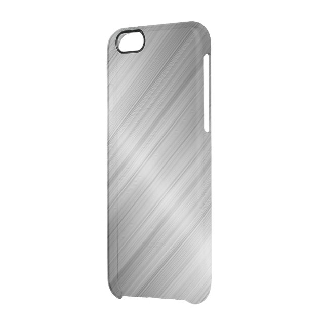 Brushed Metal Texture Uncommon iPhone Case (Back Left)