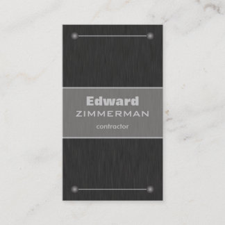 Brushed Metal: Titanium Textured Business Card