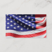 Brushed Metal USA Flag | Patriotic Military Business Card | Zazzle