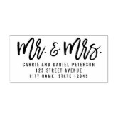 Bold Modern Personalized Rubber Stamp