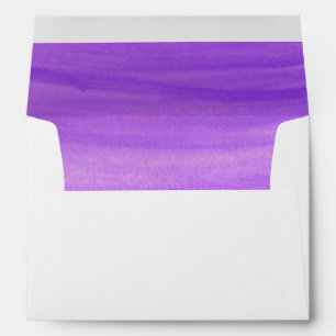 Brushed Ombre Watercolor Lined Envelope
