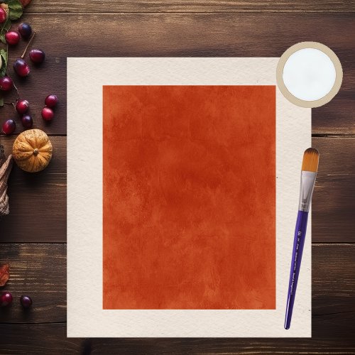 Brushed Orange Scrapbook Paper