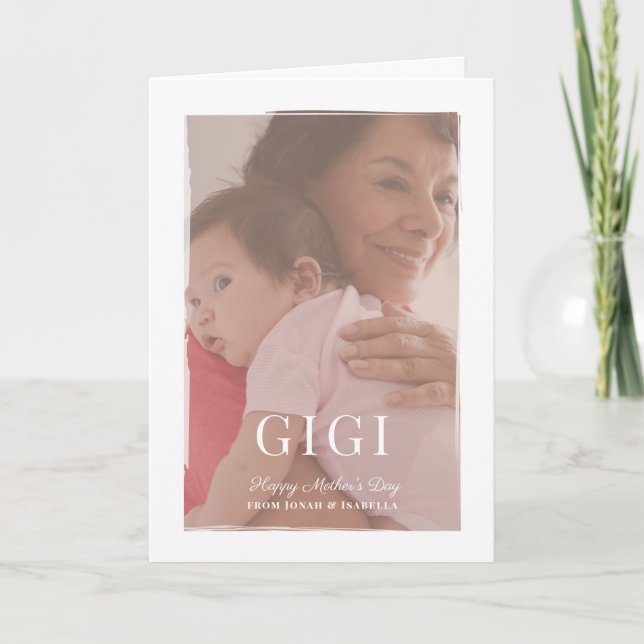 Brushed Overlay Gigi Mother's Day Card (Front)