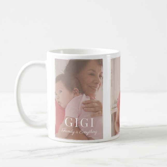 Brushed Overlay Gigi Mother's Day Coffee Mug (Left)