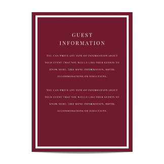Brushed Overlay Wedding Insert