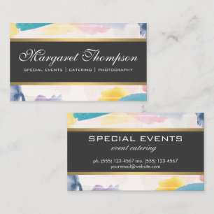 Brushed Paint Background Business Card