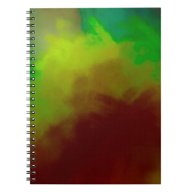 Brushed Painted Abstract Background. Brush stroked Notebook (Front)