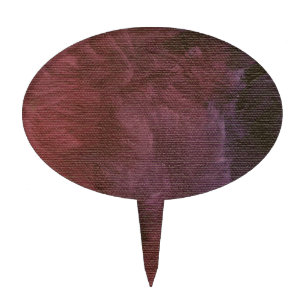 Brushed Purple Faux Finish Cake Topper