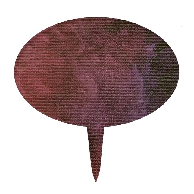 Brushed Purple Faux Finish Cake Topper (Front)