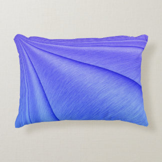 Brushed Purple to Indigo Contour Design Accent Pillow