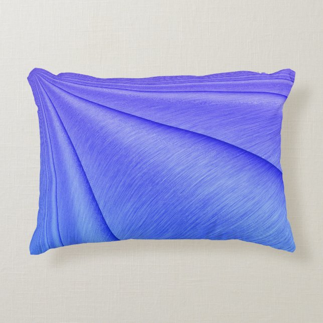Brushed Purple to Indigo Contour Design Accent Pillow (Front)