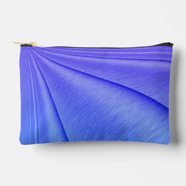 Brushed Purple to Indigo  Contour Design Accessory Pouch (Front)