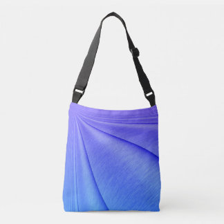Brushed Purple to Indigo  Contour Design Crossbody Bag