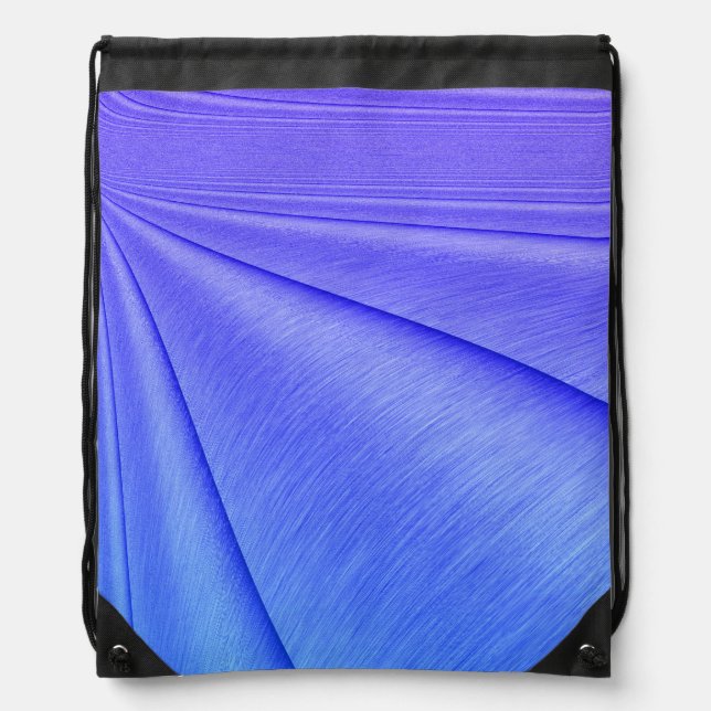 Brushed Purple to Indigo  Contour Design Drawstring Bag (Front)