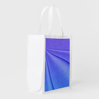 Brushed Purple to Indigo  Contour Design Grocery Bag