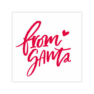 Brushed Red From Santa Stamp Christmas Gift