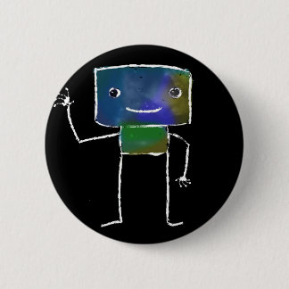 Brushed Robots - Vol 1: Lunabot Pinback Button