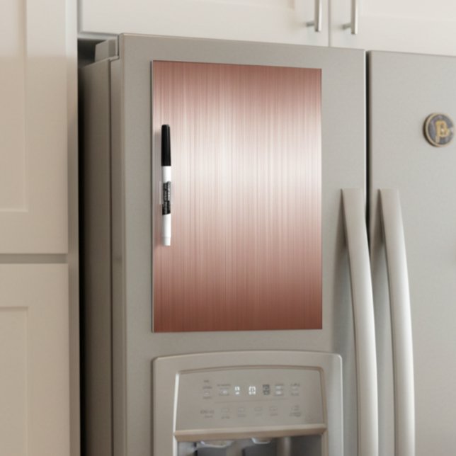 Brushed Rose Gold Metal look Metallic Dry Erase Board (Creator Uploaded)