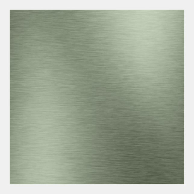 Brushed Sage Green Sheet Metal Reflective Texture (Front)