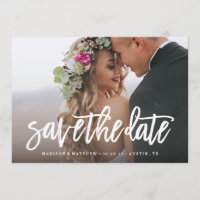 Brushed Save the Date Overlay