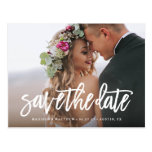 Brushed Save the Date Postcard