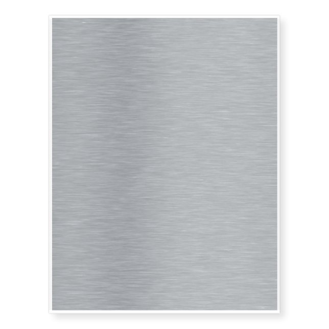 Brushed Shiny Polished Metal Temporary Tattoos (Front)