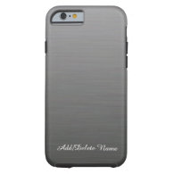 Brushed Silver Design iPhone 6 Case