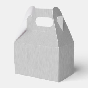 Brushed Silver Favor Boxes