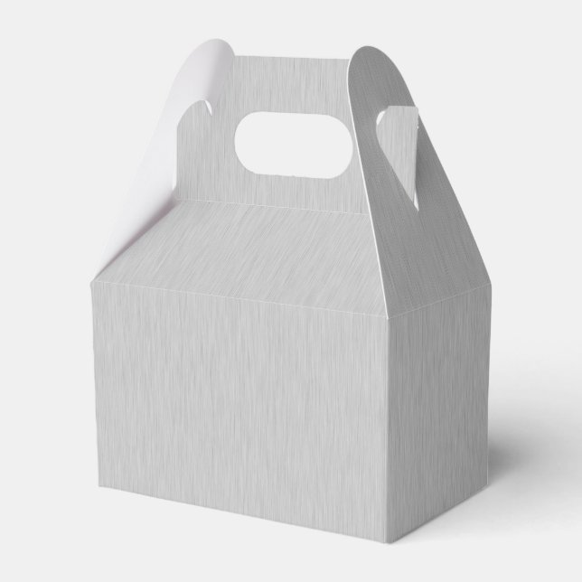 Brushed Silver Favor Boxes (Back Side)