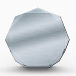 Brushed Silver Look Background Acrylic Award<br><div class="desc">Simple,  elegant brushed metal background. This digital artwork looks just like the realistic shine of brushed silver or platinum. Use it as is or as a starting point for your own custom creation.</div>