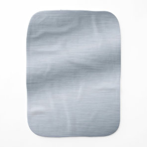 Brushed Silver Look Background Art Burp Cloth