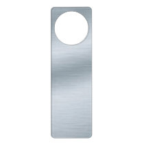 Brushed Silver Look Background Art Door Hanger Brushed Silver Look Background Art Door Hanger