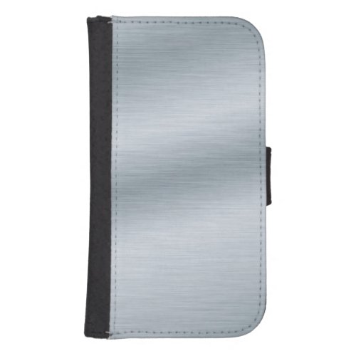 Brushed Silver Look Background Art Phone Wallet