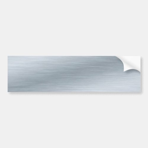 Brushed Silver Look Background Bumper Sticker