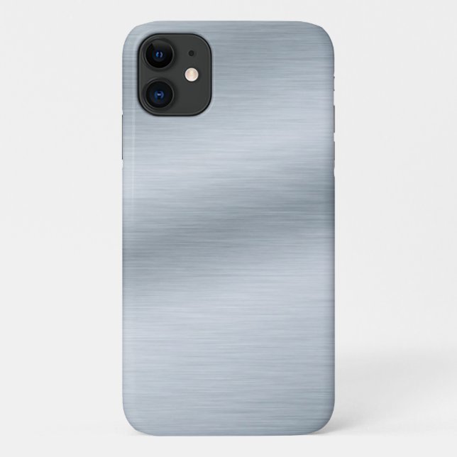 Brushed Silver Look Background Case-Mate iPhone Case (Back)