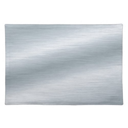 Brushed Silver Look Background Cloth Placemat