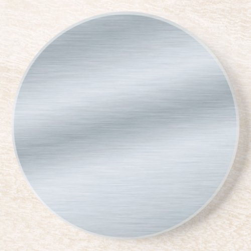 Brushed Silver Look Background Coaster