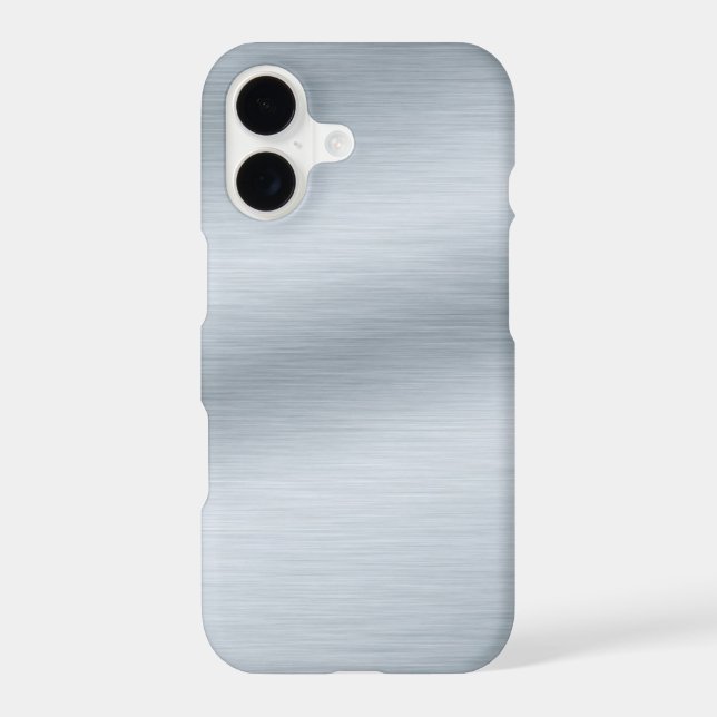 Brushed Silver Look Background Iphone Case (Back)